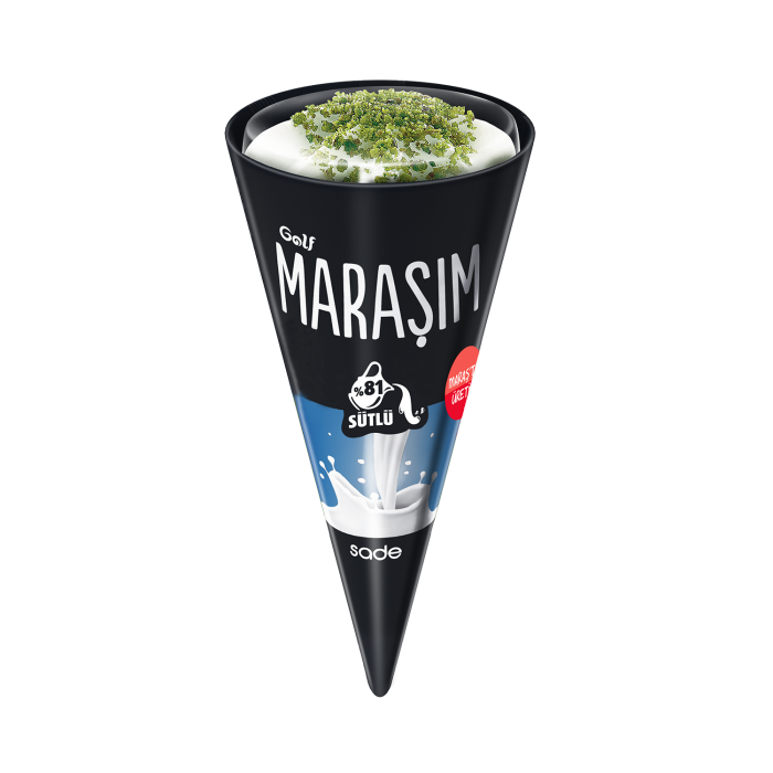 Golf Maraşım %81 Sütlü Kornet Sade 120 mL - Görsel 1