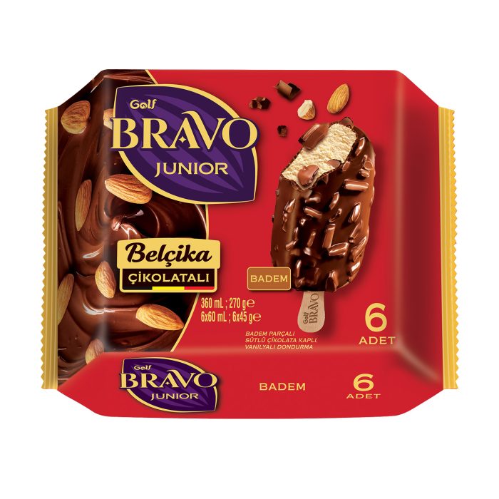 Golf Bravo Junior Badem 6'lı Paket 360 mL - Görsel 1