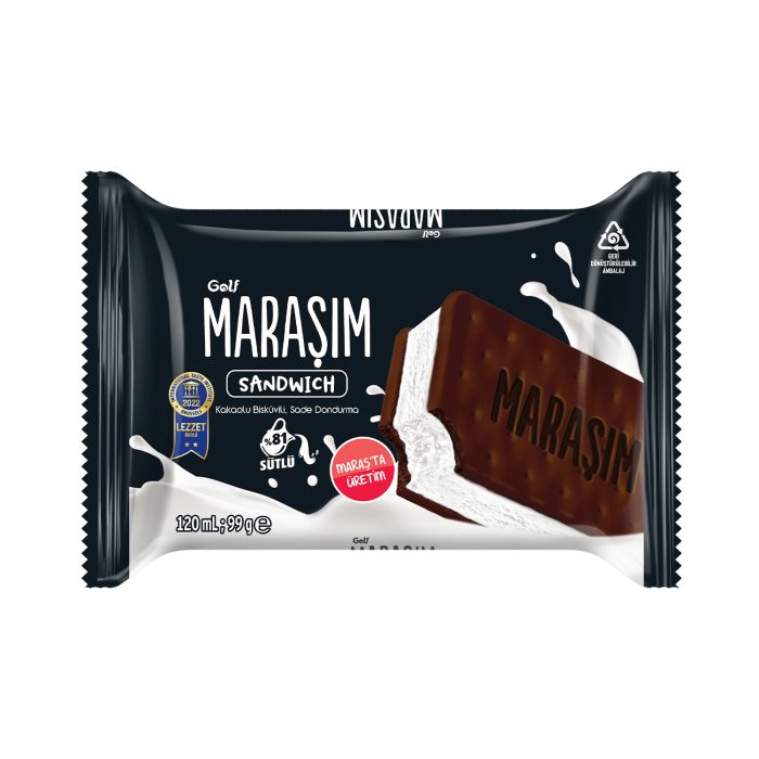 Golf Maraşım %81 Sütlü Sandwich Sade 120 mL - Görsel 1